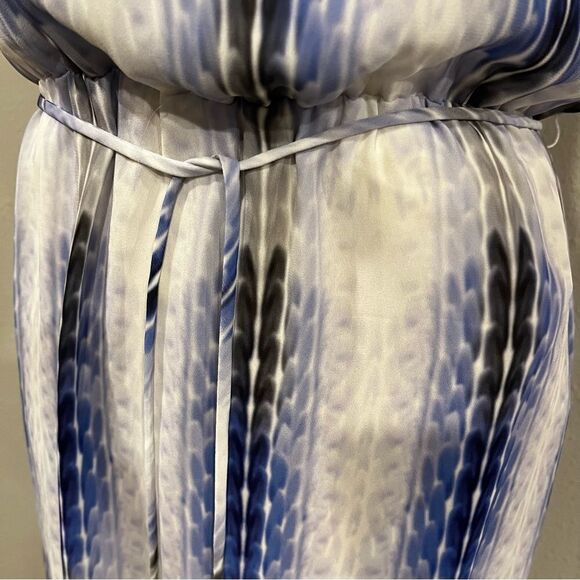 Black Swan Great Expectations Blue and Ivory Print Maxi Dress - Picture 10 of 16